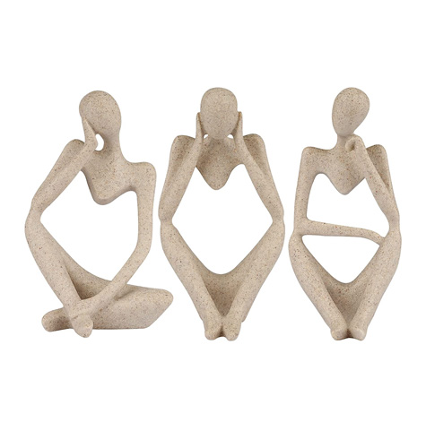 Trycooling The Thinker Statue Abstract Sculpture Resin Statues for Home Decor